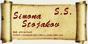 Simona Stojakov vizit kartica